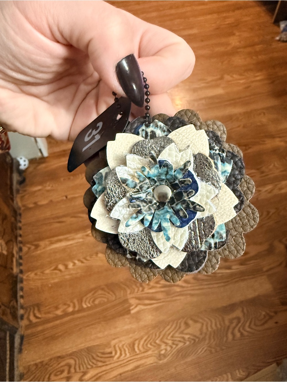Handmade Floral Bag Charm